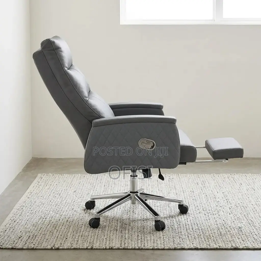 Office Chair; Executive Reclining Office Chair With Footrest
