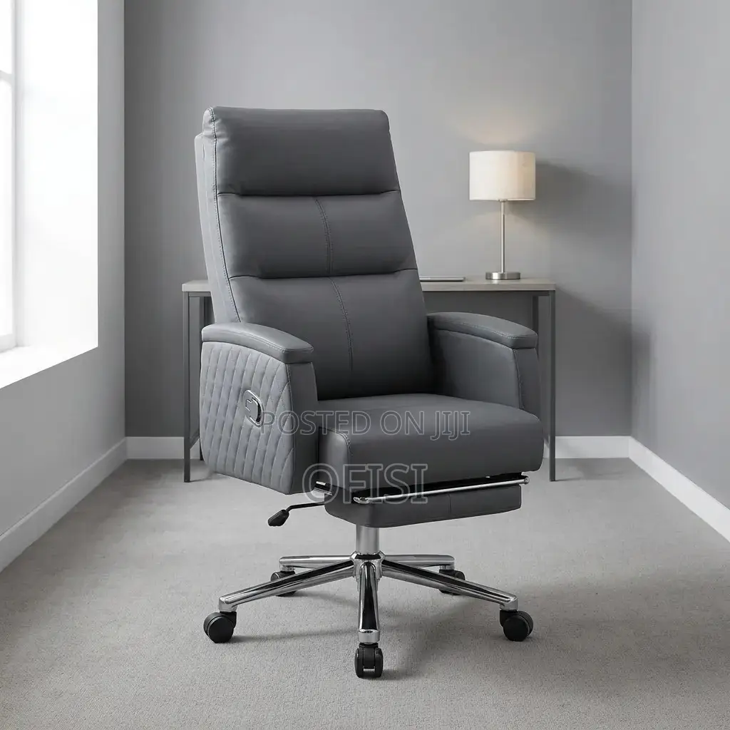 Office Chair; Executive Reclining Office Chair With Footrest