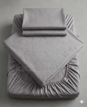 Plain Patterned Fitted Bedsheets Size 6by7