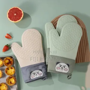 High Quality Silicone Insulated Oven Gloves | Green