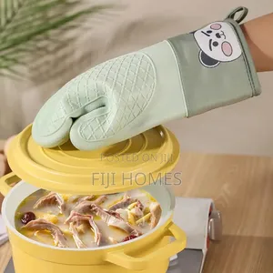 High Quality Silicone Insulated Oven Gloves | Green