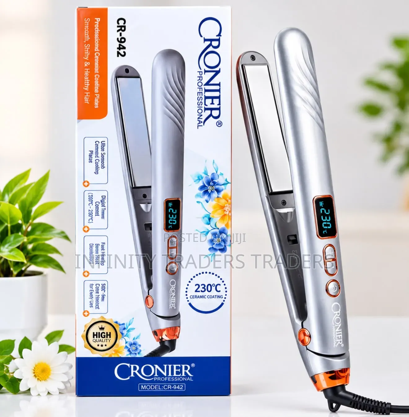 Cronier Professional Hair Straightener Flat Iron