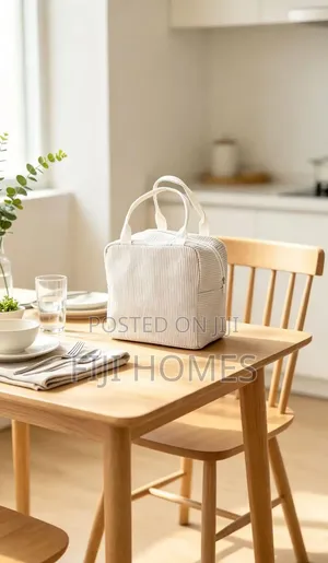 Insulated Lunch Bag | Corduroy Fabric | Cream Brown