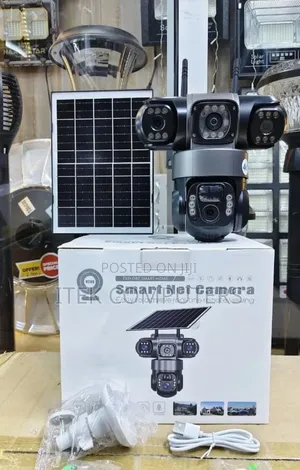 Triple Camera 4G CCTV With Alarm for Wide Area Monitoring