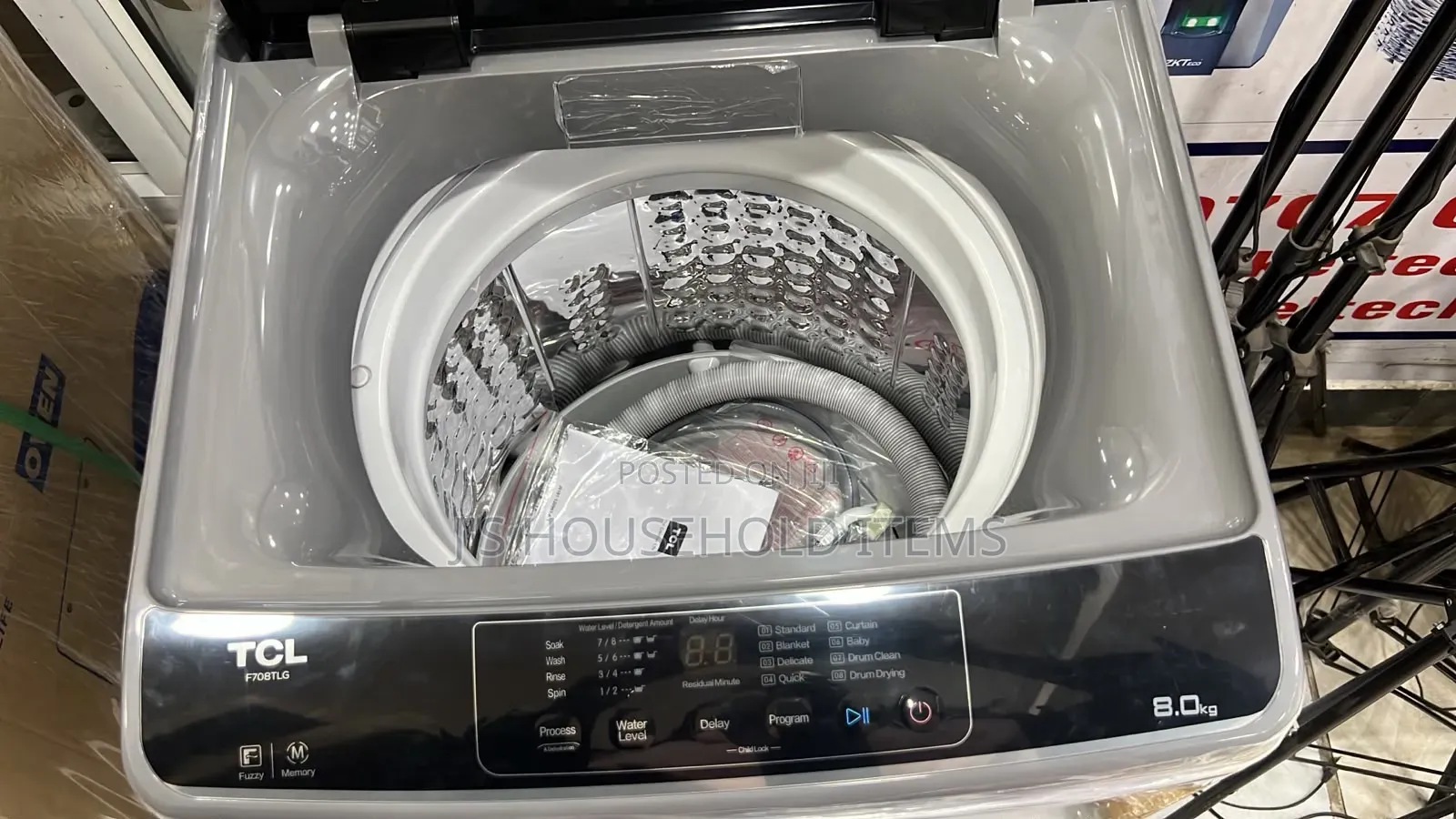 TCL 8kg Top Load Full Automatic