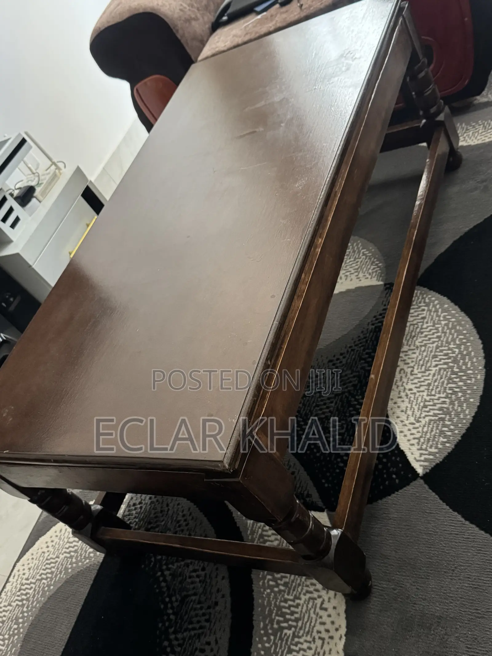 Clean 5-Seater Sofa Set + Solid Wood Coffee Table