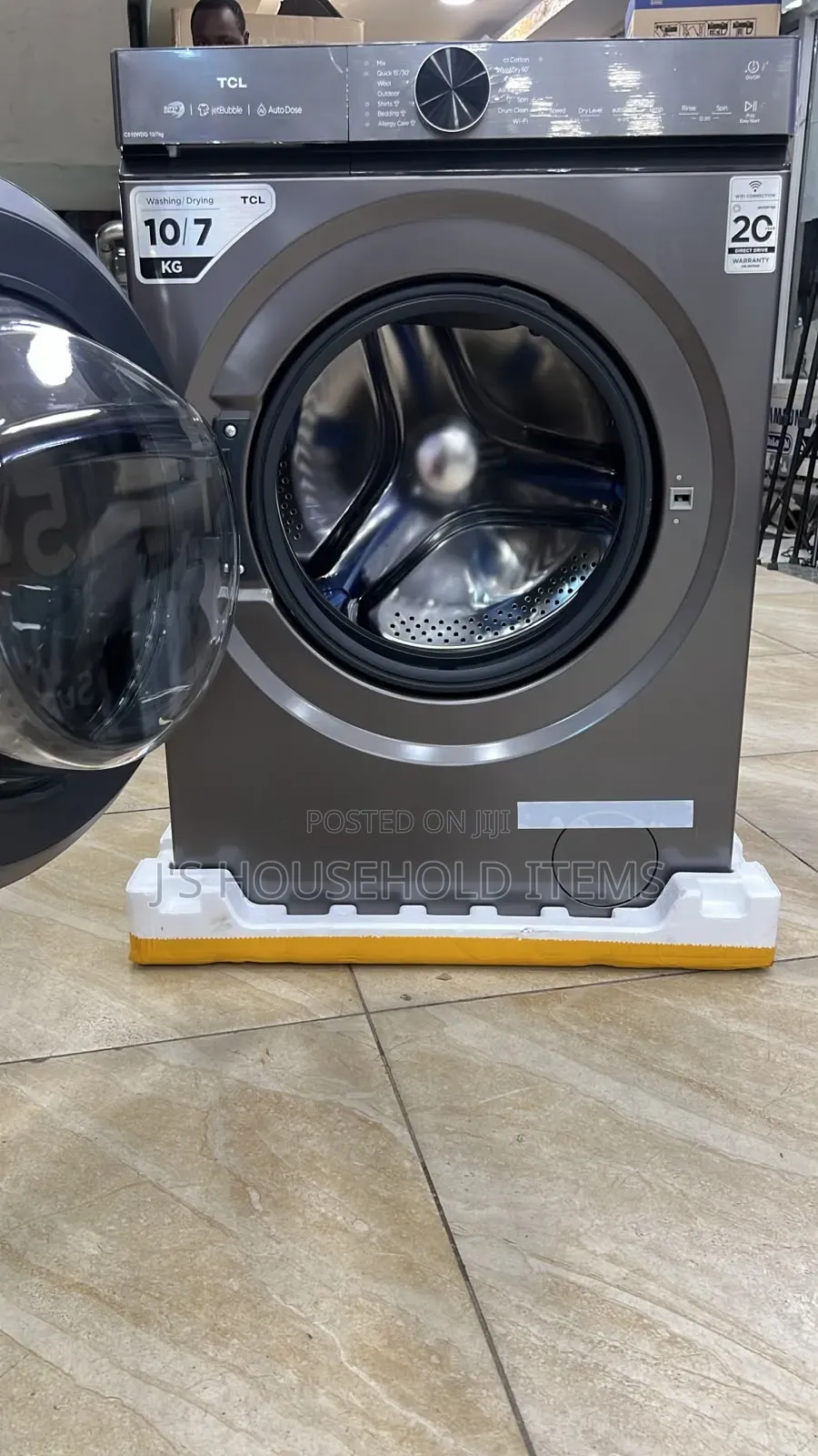 TCL 10/7kg Wash and Dry Front Load