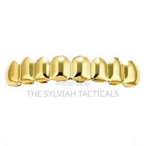 Iced Out Cuban Link Gold Silver Hip Hop Teeth Grillz
