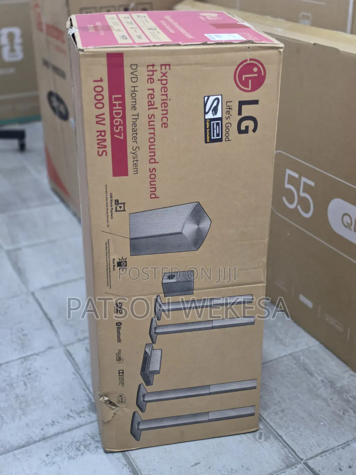 LG LHD657 1000W 5.1Ch DVD Home Theatre System