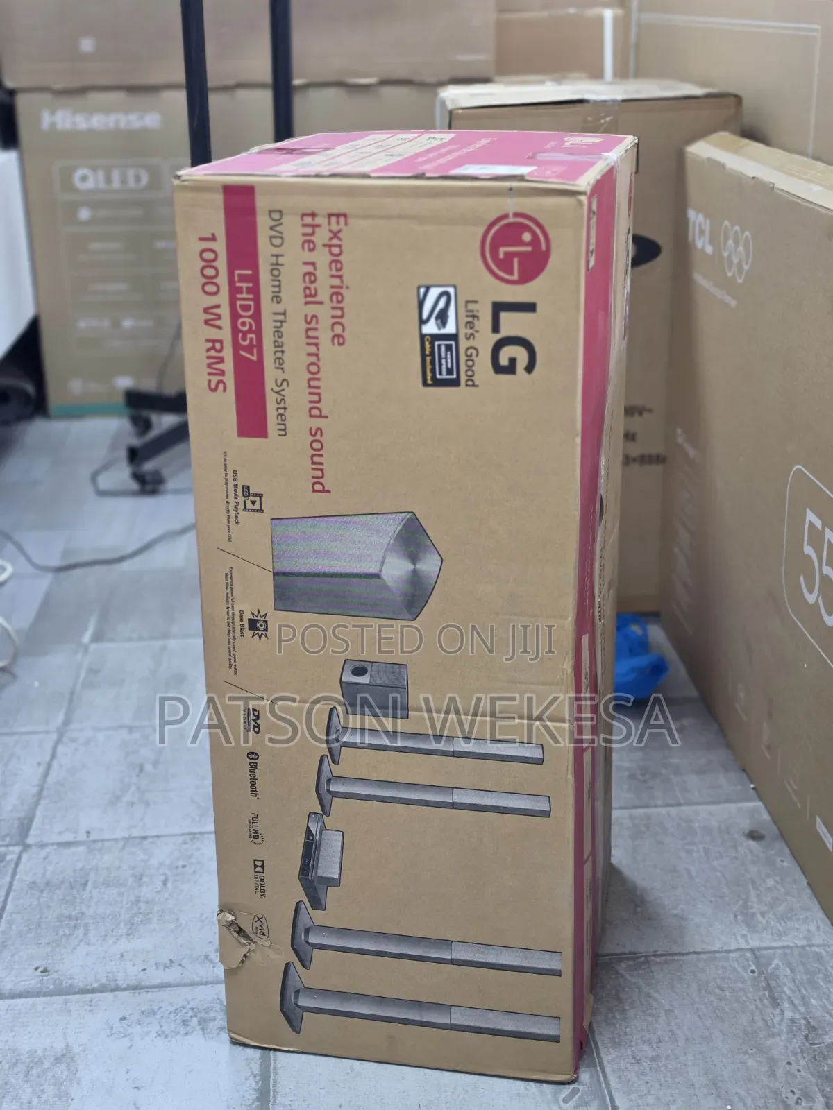 LG LHD657 1000W 5.1Ch DVD Home Theatre System