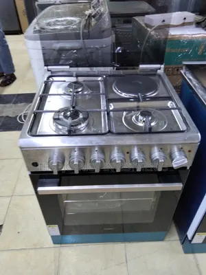 Haier Stainless Cooker 3+1 Size 60*60 With Gas Sensors and Rotisserie