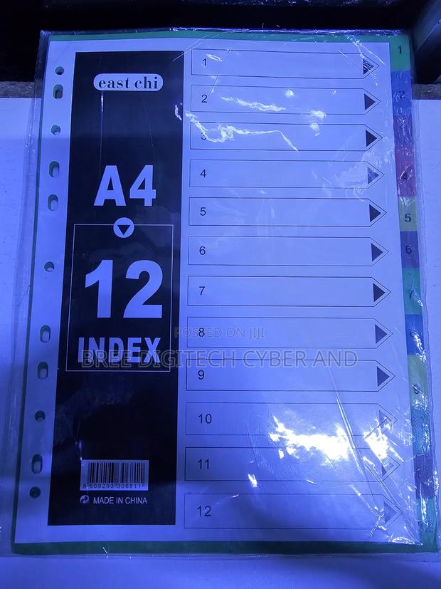 A4 Index File Separators - thumbnail 2