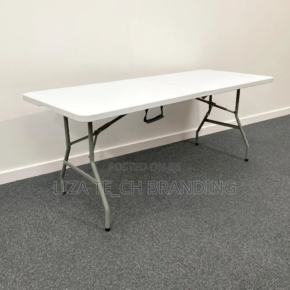Portable Foldable Plastic Banquet Table for Events, Camping, Picnics