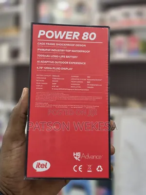 New Itel Power 80 128 GB