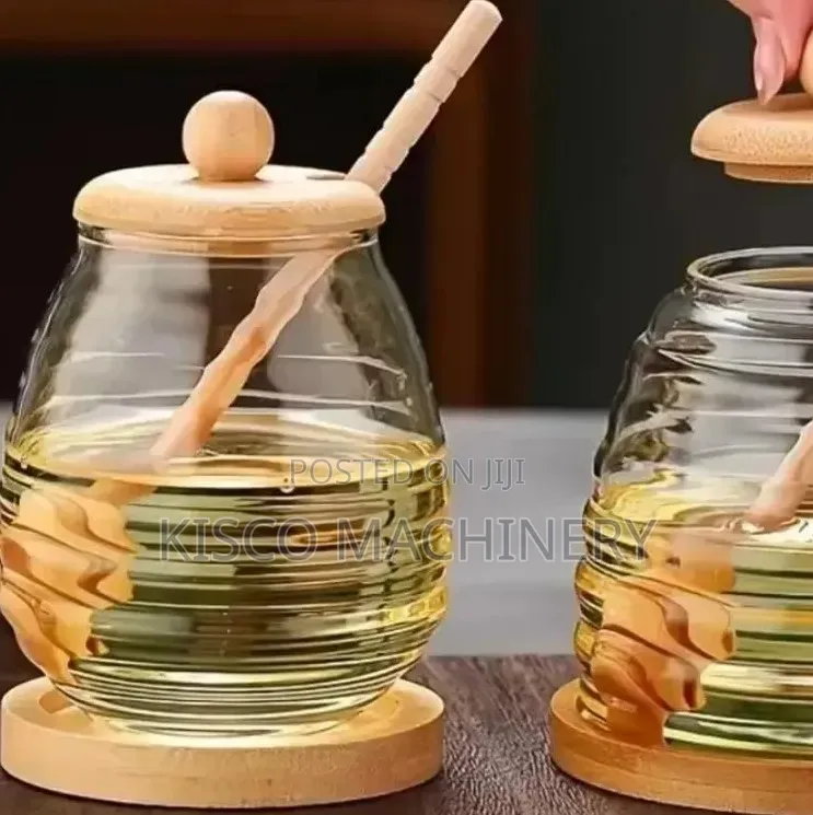 Transparent Classy Honey Dispenser Glass