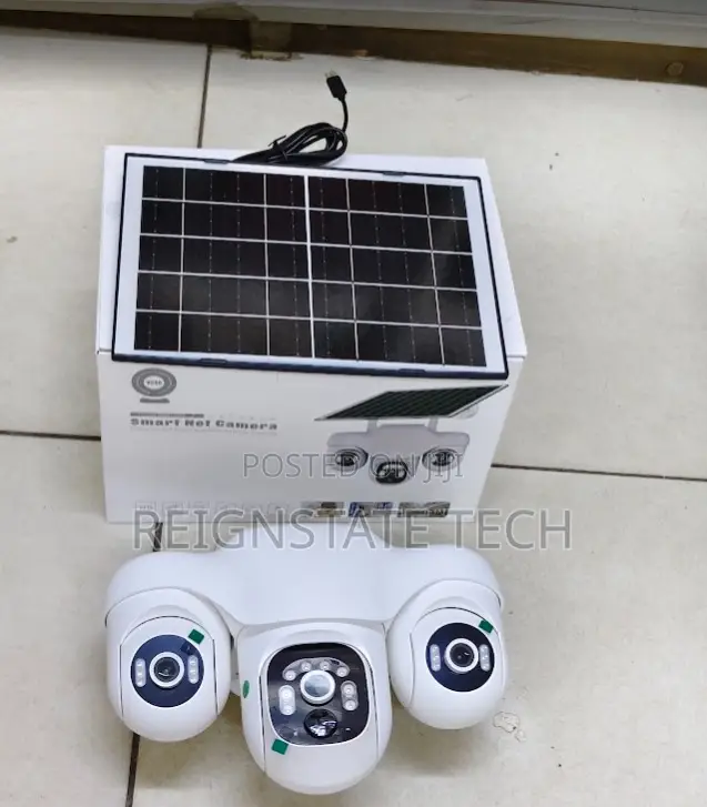 3LENS All Rotating PTZ 4G Triple Lens Solar Powered Outdoor Camera