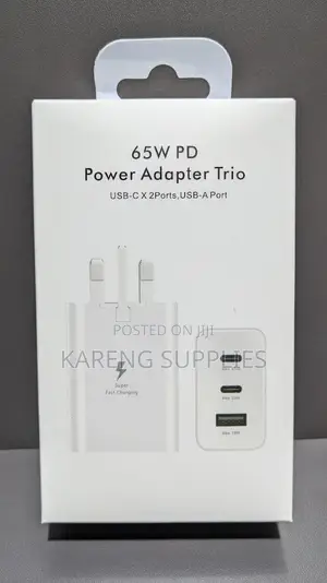 65W PD Power Adapter Trio