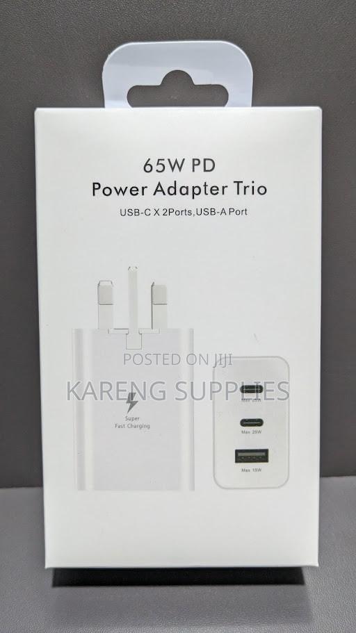 65W PD Power Adapter Trio