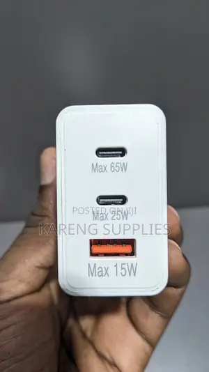 65W PD Power Adapter Trio