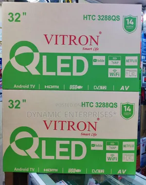*Vitron TV 32" HTC 3288QS Smart Android QLED With No Bluetooth