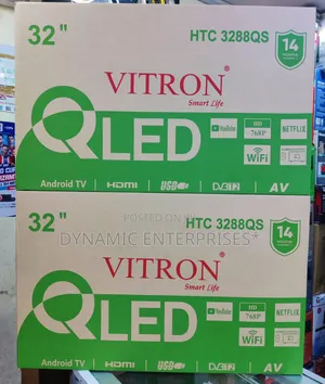*Vitron TV 32" HTC 3288QS Smart Android QLED With No Bluetooth