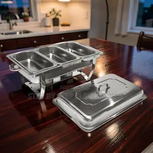 11L Stainless Steel Triple Chafing Dish Ideal for Catering