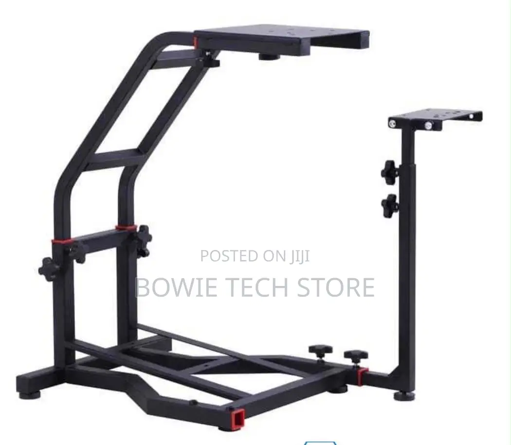 Racing Simulator Wheel and Pedal Stand and Thrust Master