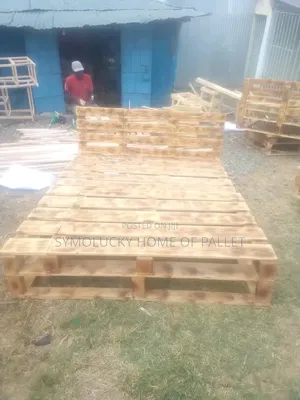 5*6 Pallet Bed Without Drawers. Extra Heavy Duty Framed Blazed Pallet