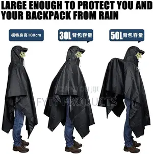 3-in-1 Multifunctional Waterproof Rain Poncho