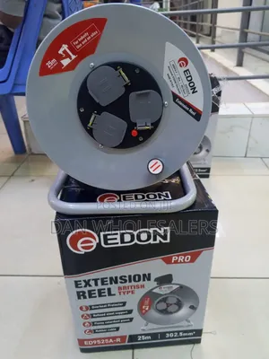 EDON Pro Extension Reel ED9525A R 25m 2.5mm Rubber Cable