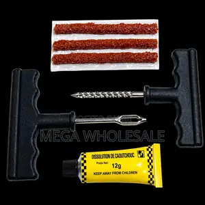 Ergonomic T-Handle Tyre Puncture Repair Tool Kit Set