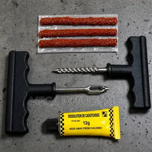 Heavy Duty T-Handle Insert Needle Tyre Repair Kit Set