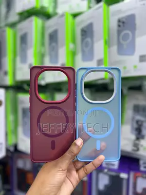 Matte Translucent MagSafe Phone Case in a Deep Maroon