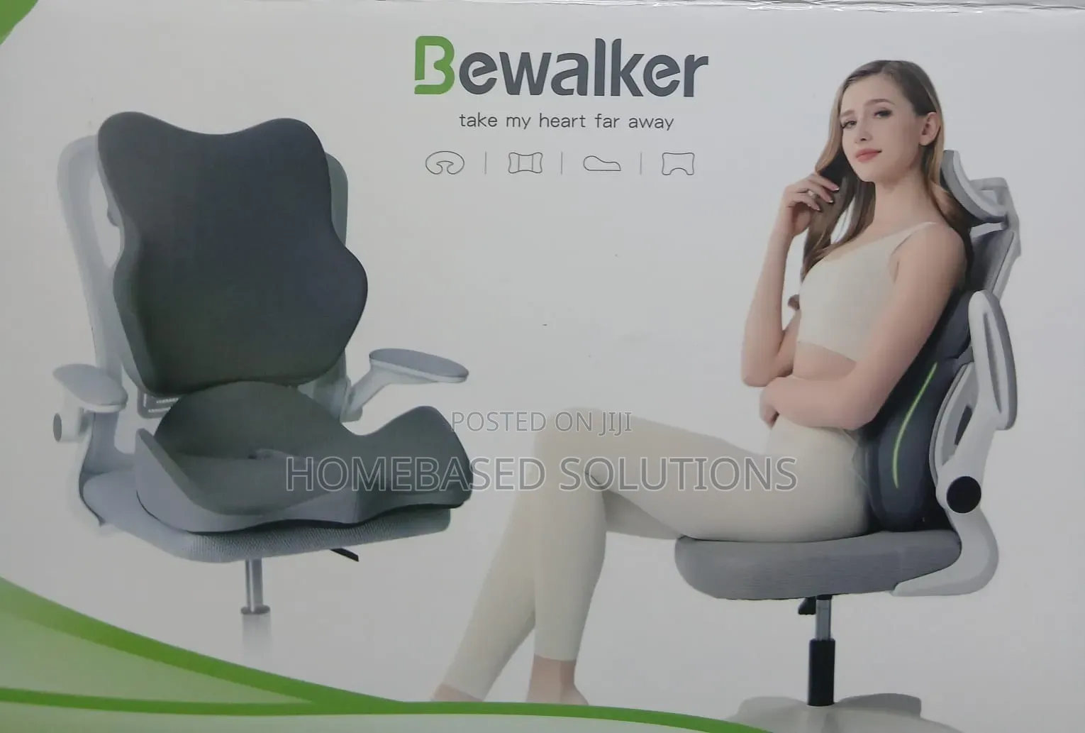 2 in 1 Ergonomic Back Support Seat Cushion