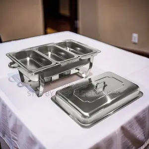 Space-Saving Design 11L Stainless Steel Triple Chafing Dish