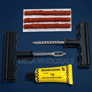 Dual T-Handle Tubeless Tire Flat Puncture Repair Kit