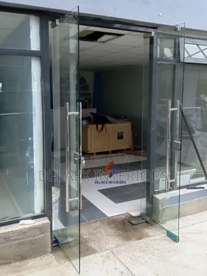 Double Frameless Glass Swing Door