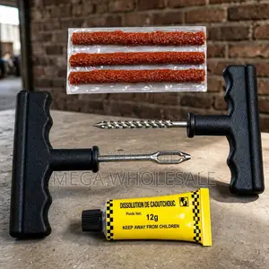 Tubeless Tire Repair Kit With Rubber Solution Cement Glue