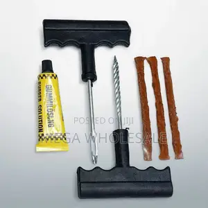 Tubeless Tire Patch Strings and Rubber Solution Kit