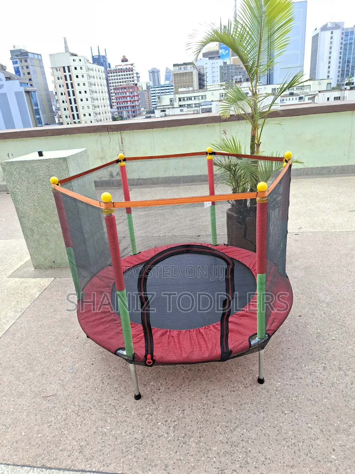 4FT Kids Trampoline With Safety Net