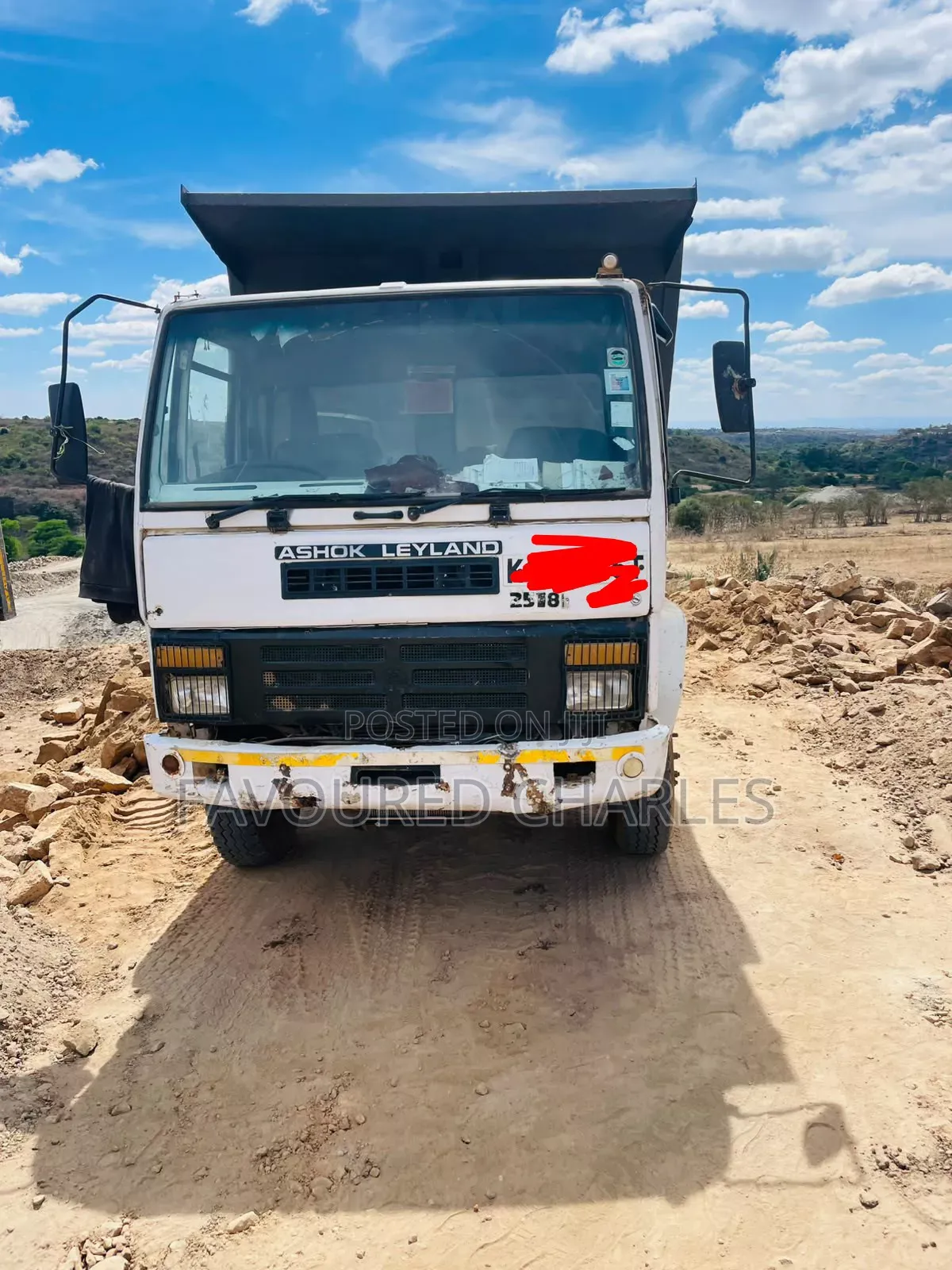 Ashok Leyland Tipper 2019 White