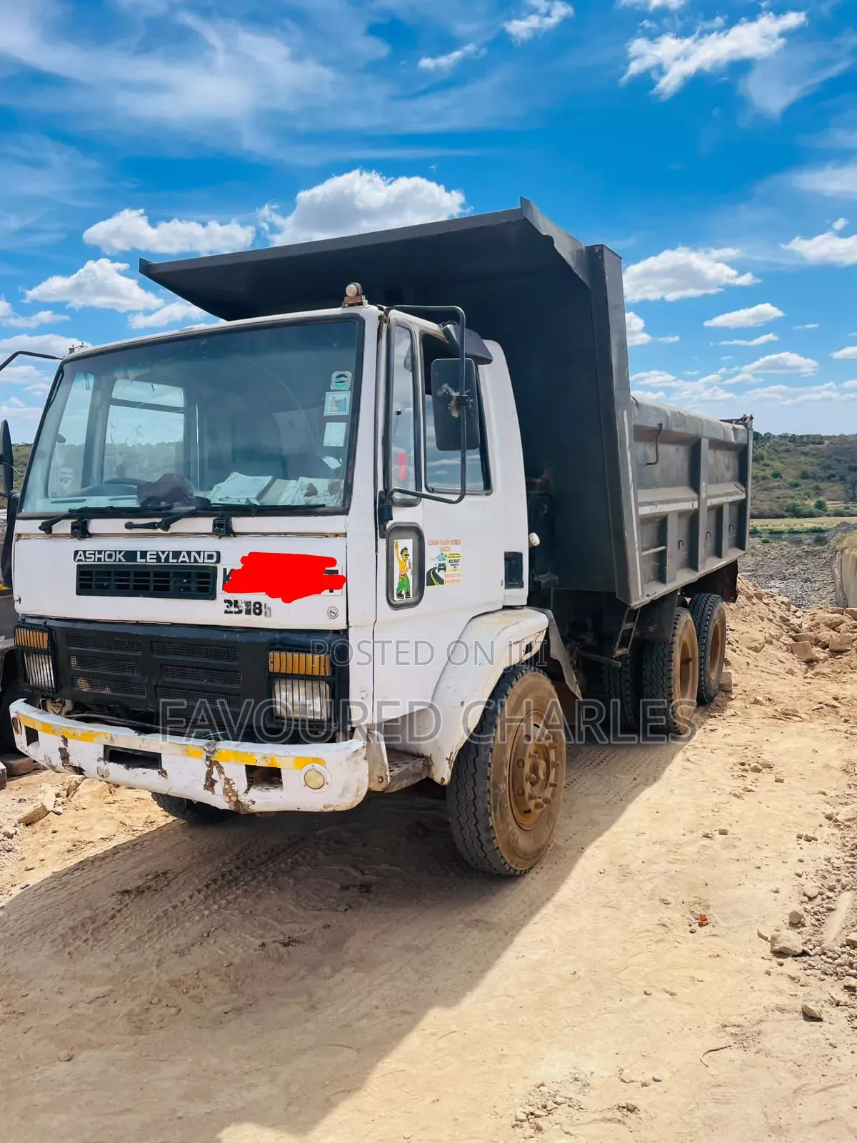 Ashok Leyland Tipper 2019 White