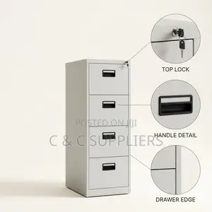 4-Drawer Locker File Cabinet