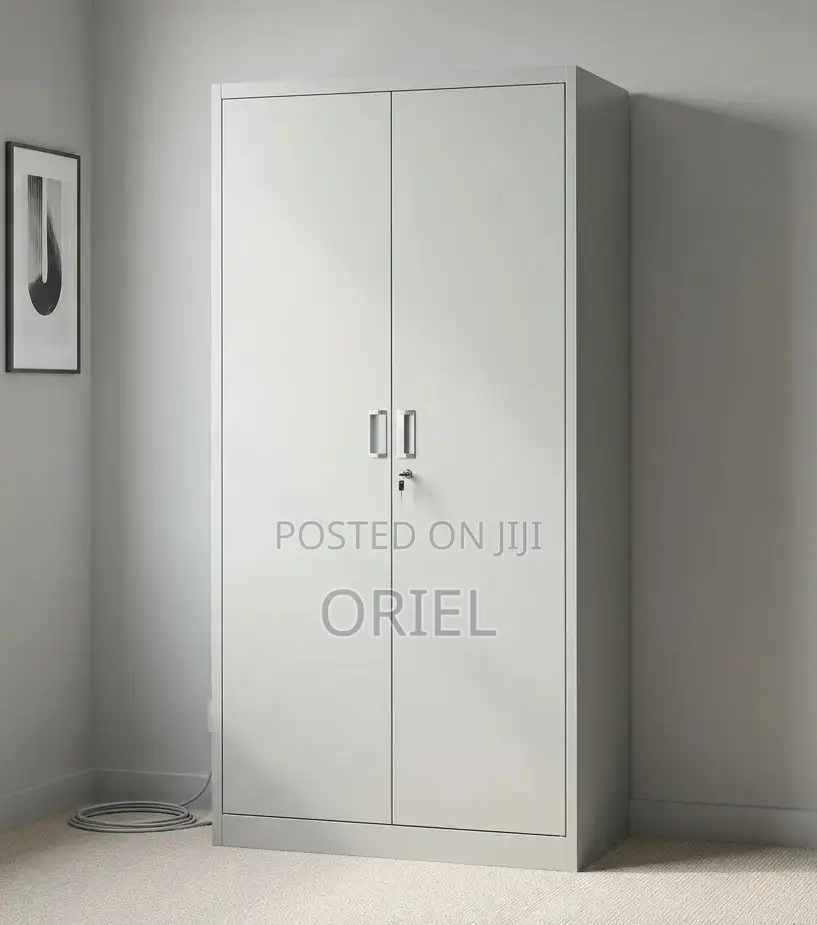 Metal Storage Cabinet With 2 Doors – Secure Office StorageUnit