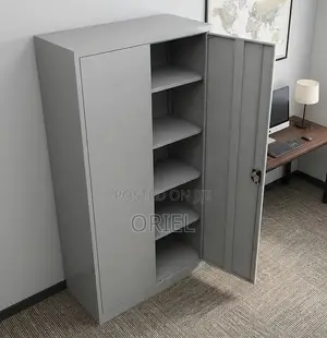 Metal Storage Cabinet With 2 Doors – Secure Office StorageUnit
