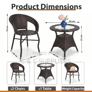 2-Seater Balcony Table Set