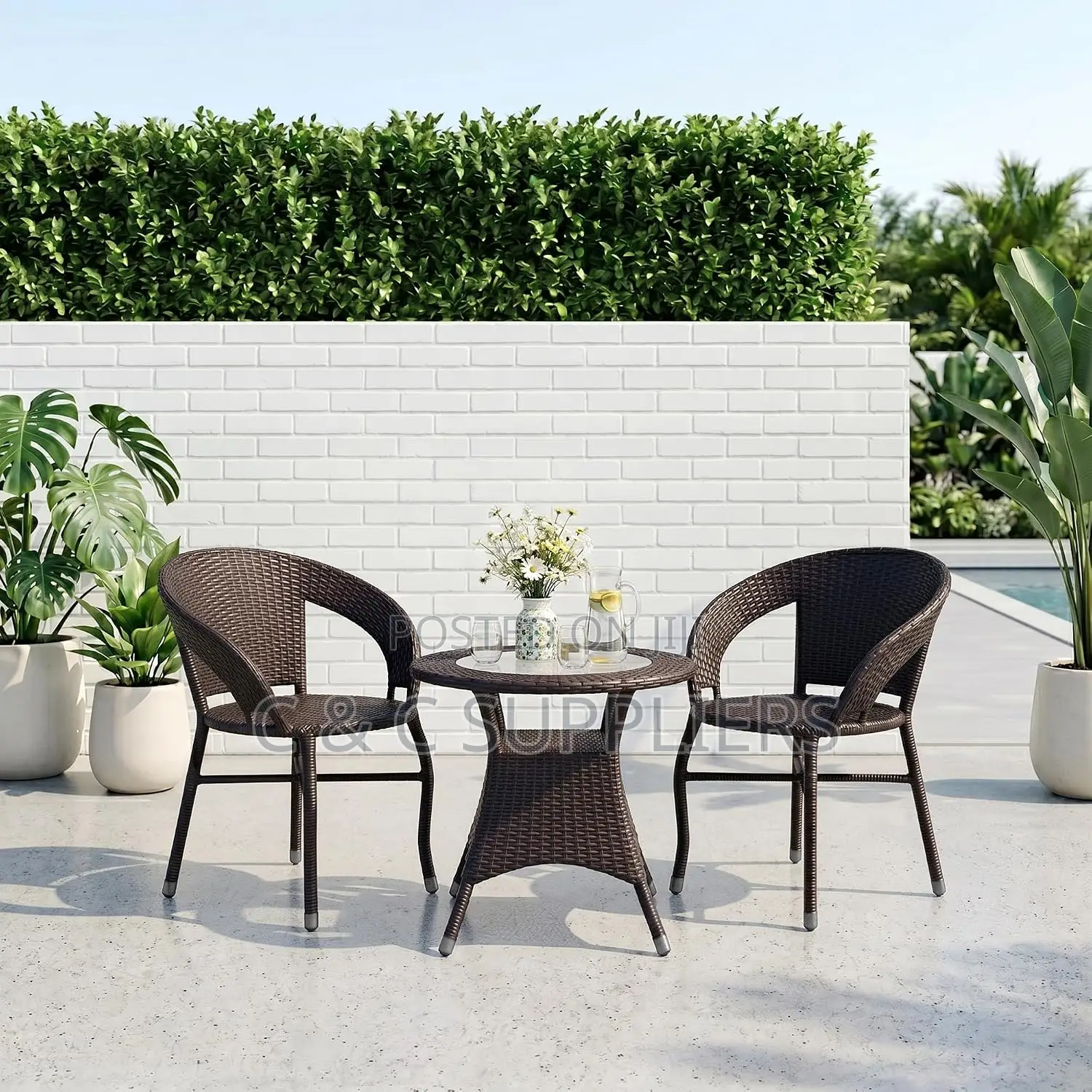 2-Seater Balcony Table Set