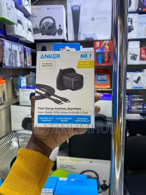 Anker 25watts Compact Head Charger +USB-C to USB-C Cable