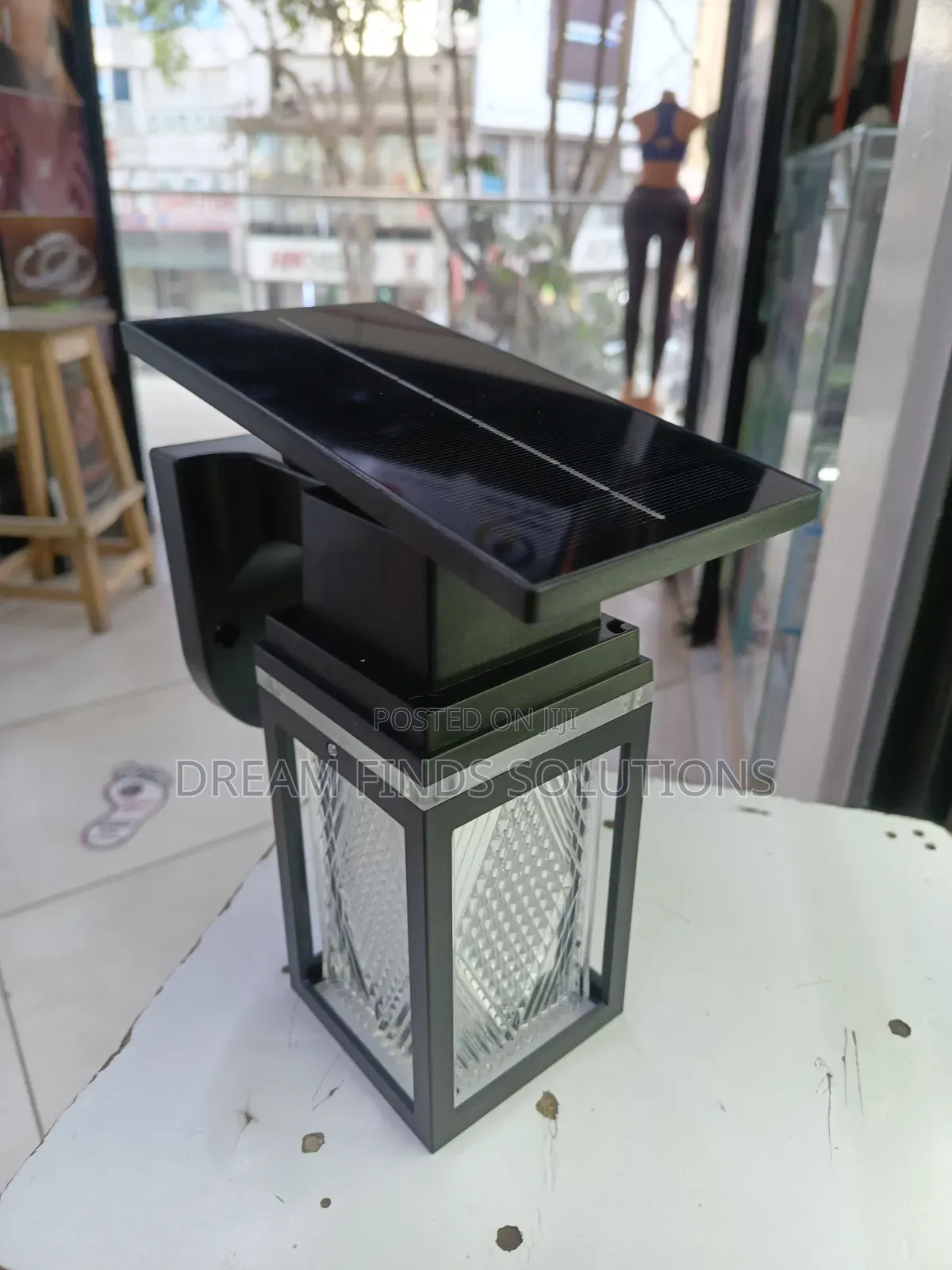 The Architectural Sconce: Textured Glass Weatherproof Solar Light