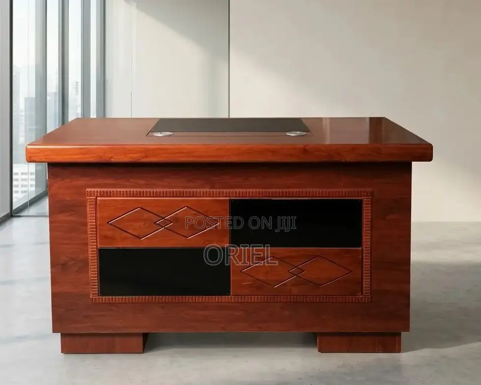1.4 Meter Mahogany Executive Staff Desk Kenya – Modern Office Table